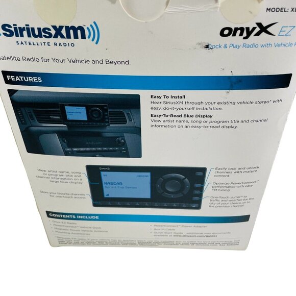 Sirius XM Satellite Radio Onyx EZ Radio For Your Vehice  XEZ1V1 u - Picture 9 of 10